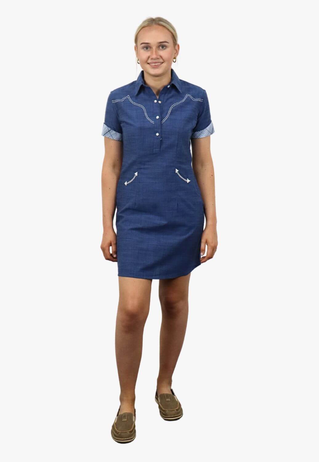 Panhandle Womens Denim Dress