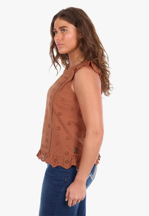 Wrangler Womens Grace Sleeveless Blouse