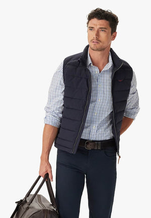 R.M. Williams Mens Newland Poplin Check Shirt