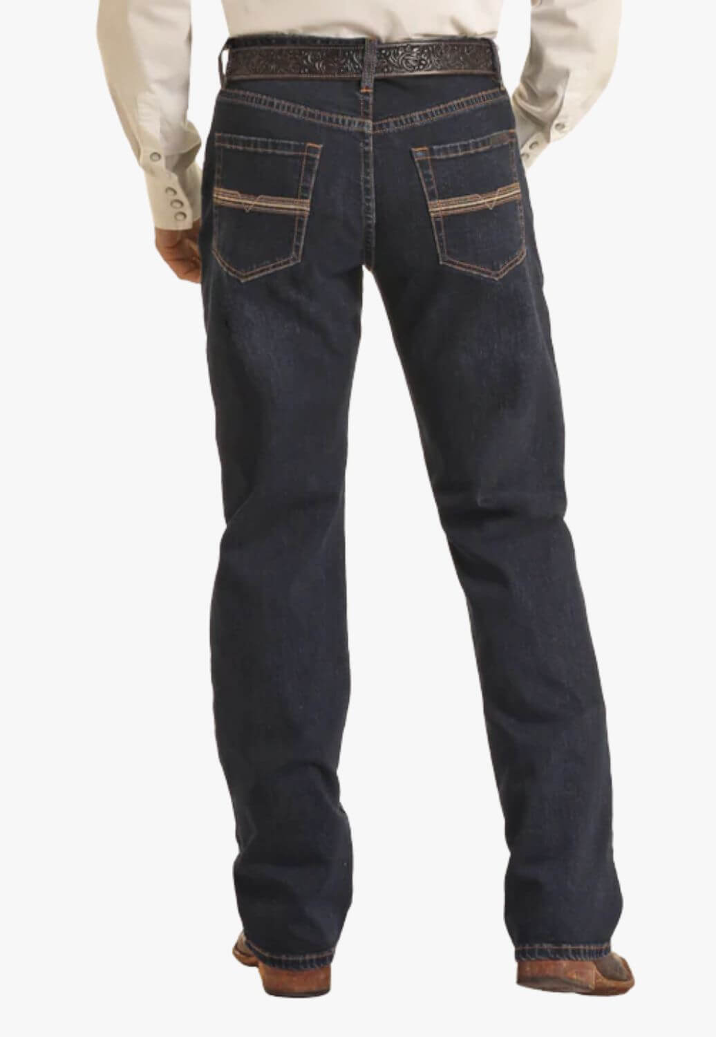 Rock & Roll Mens Vintage 46 Relaxed Tapered Bootcut Jean