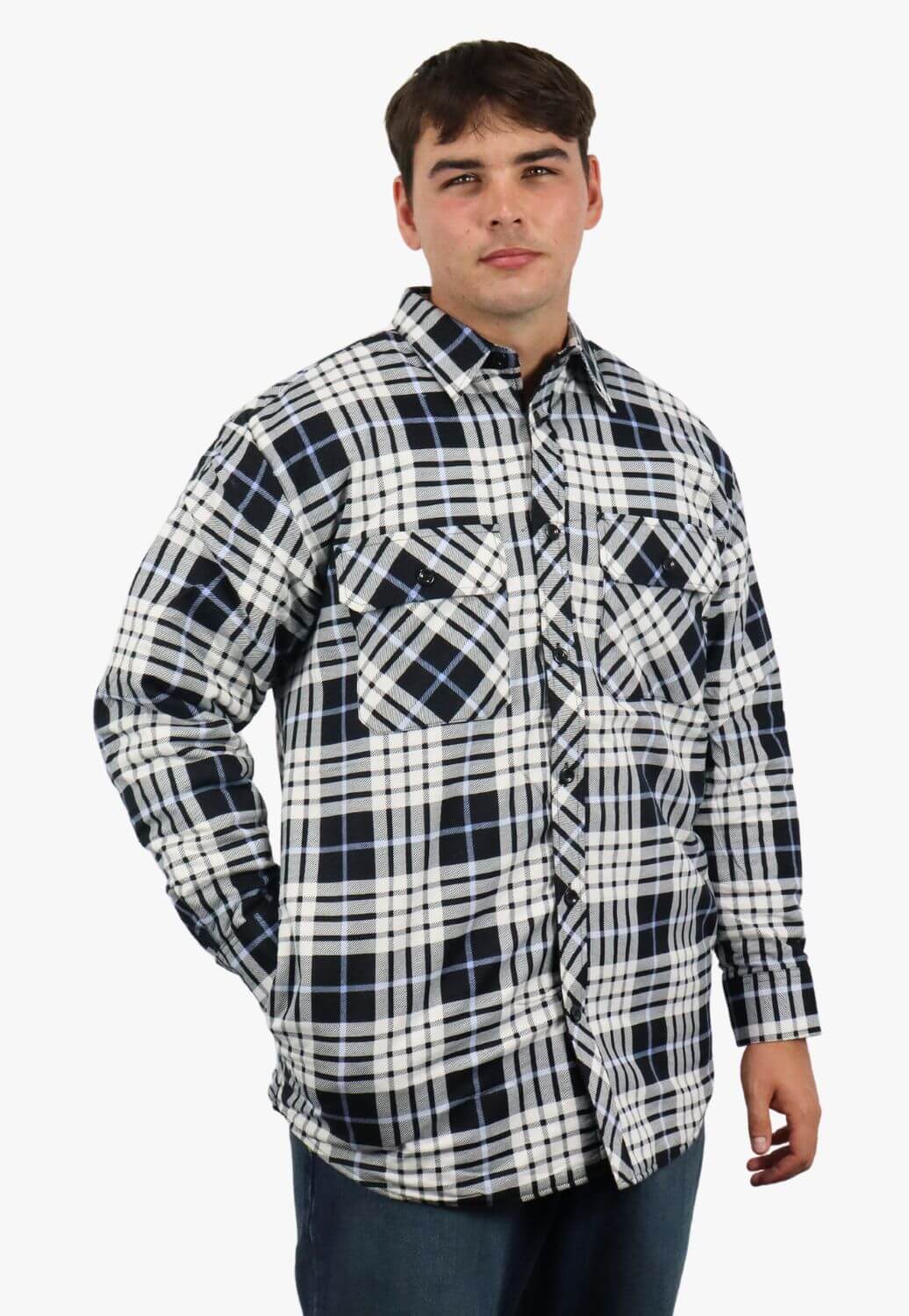 Pilbara Open Front Flannelette Quilted Shirt