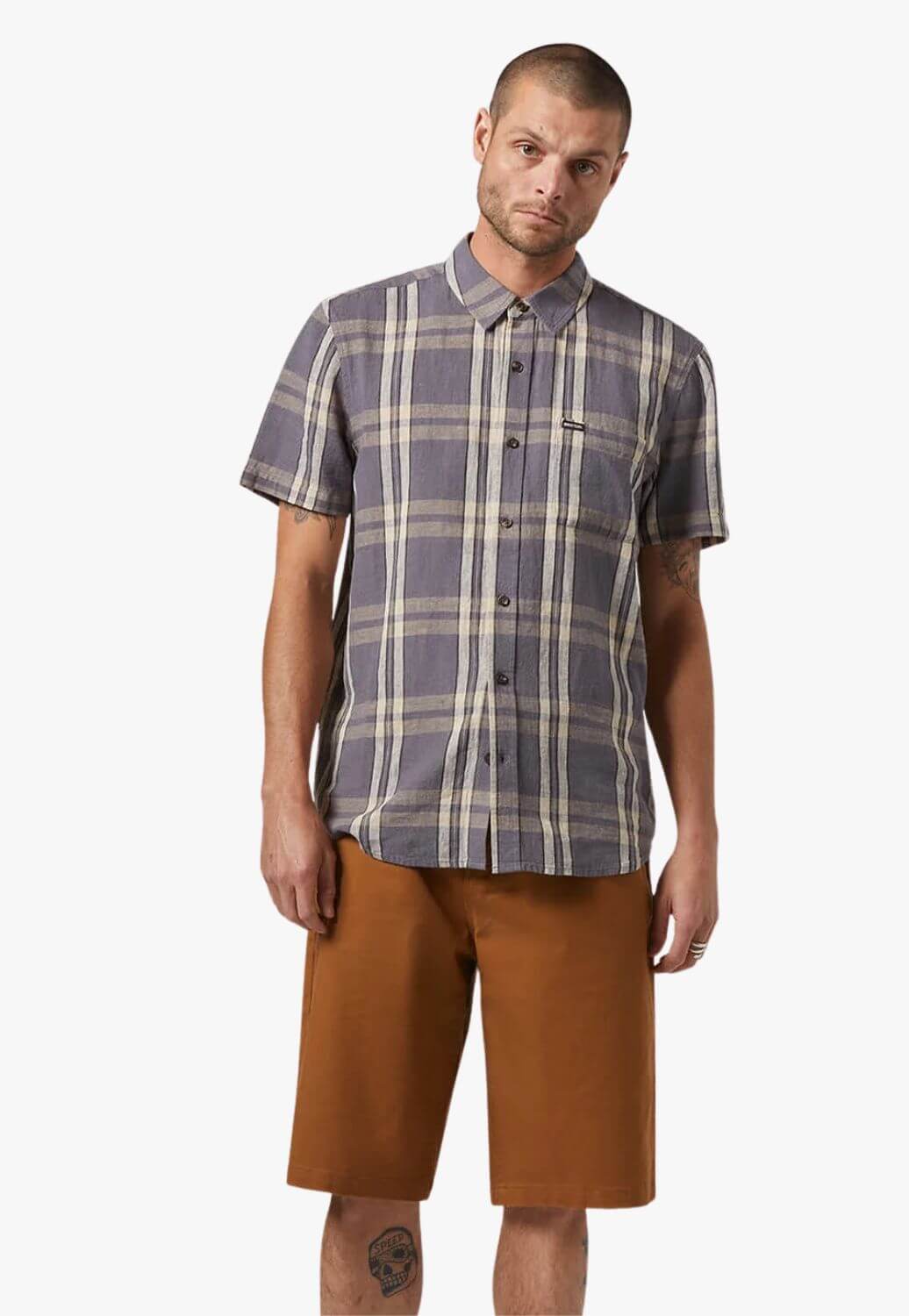 Brixton Mens Charter Linen Shirt