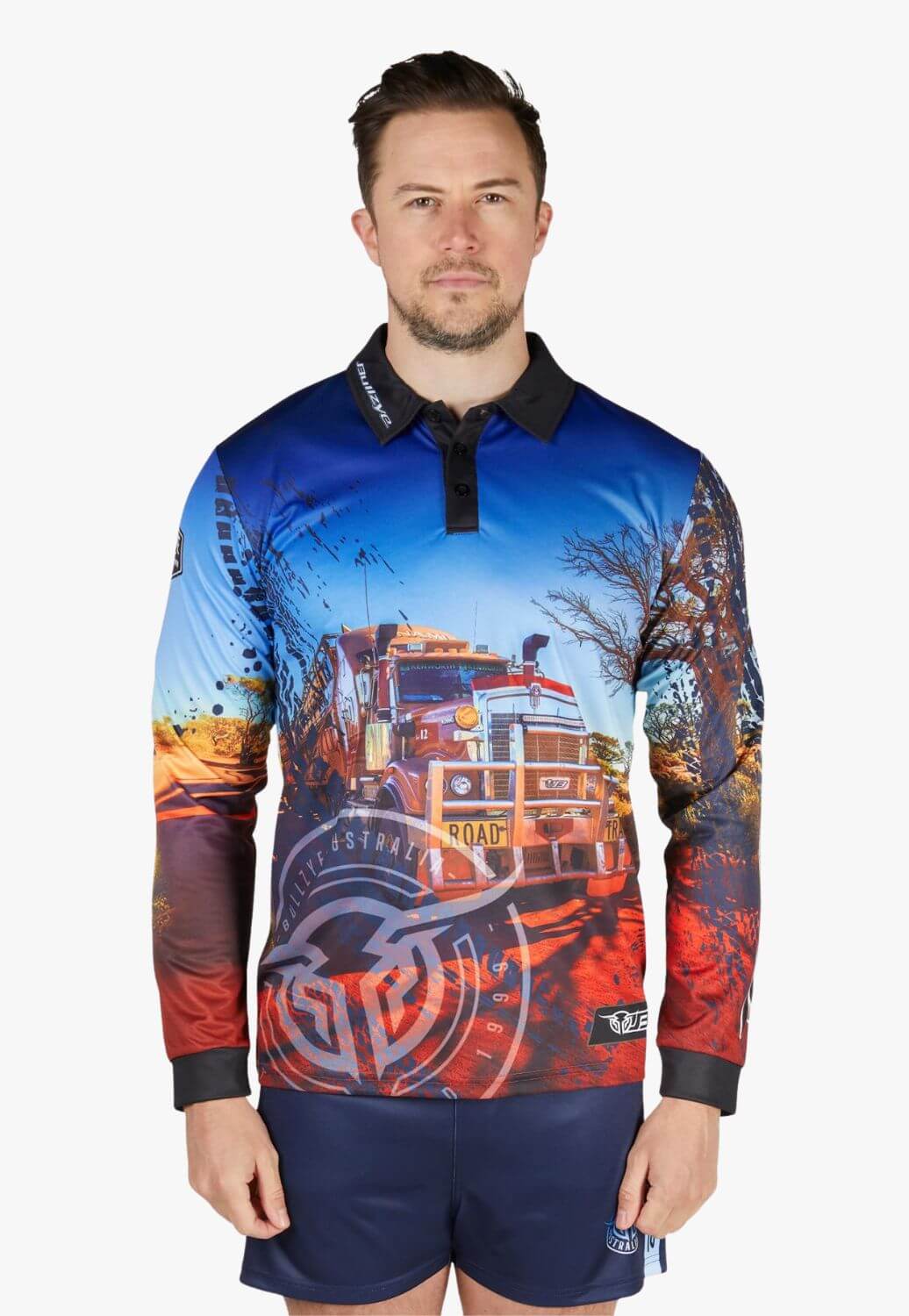 Bullzye Mens Road Train Long Sleeve Shirt