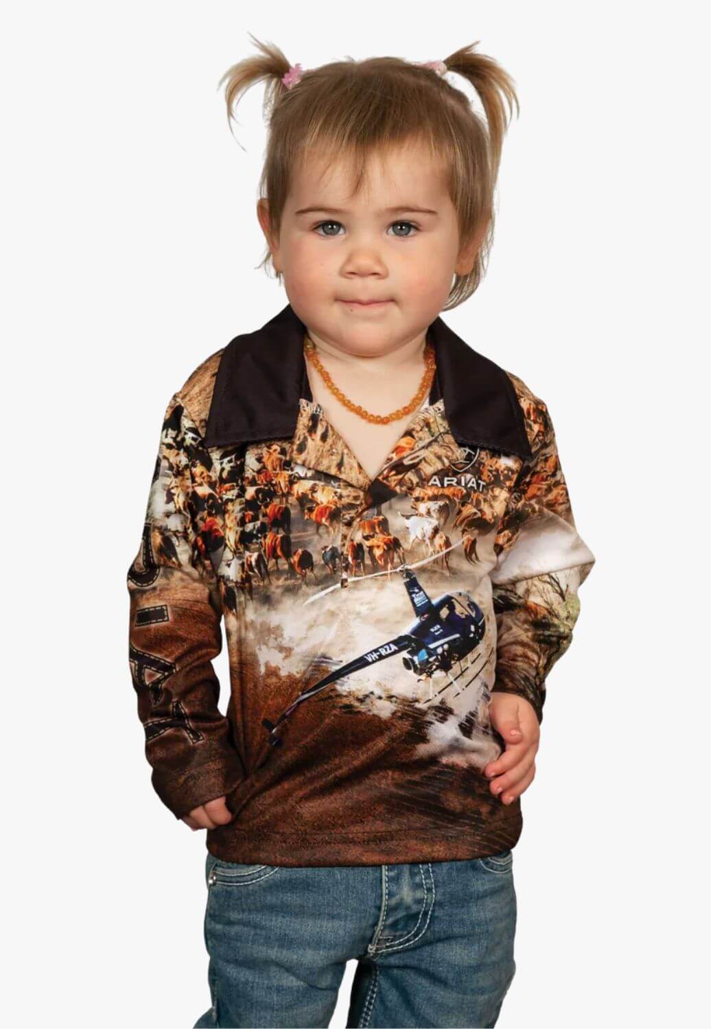 Ariat Kids Helimustering Fishing Shirt