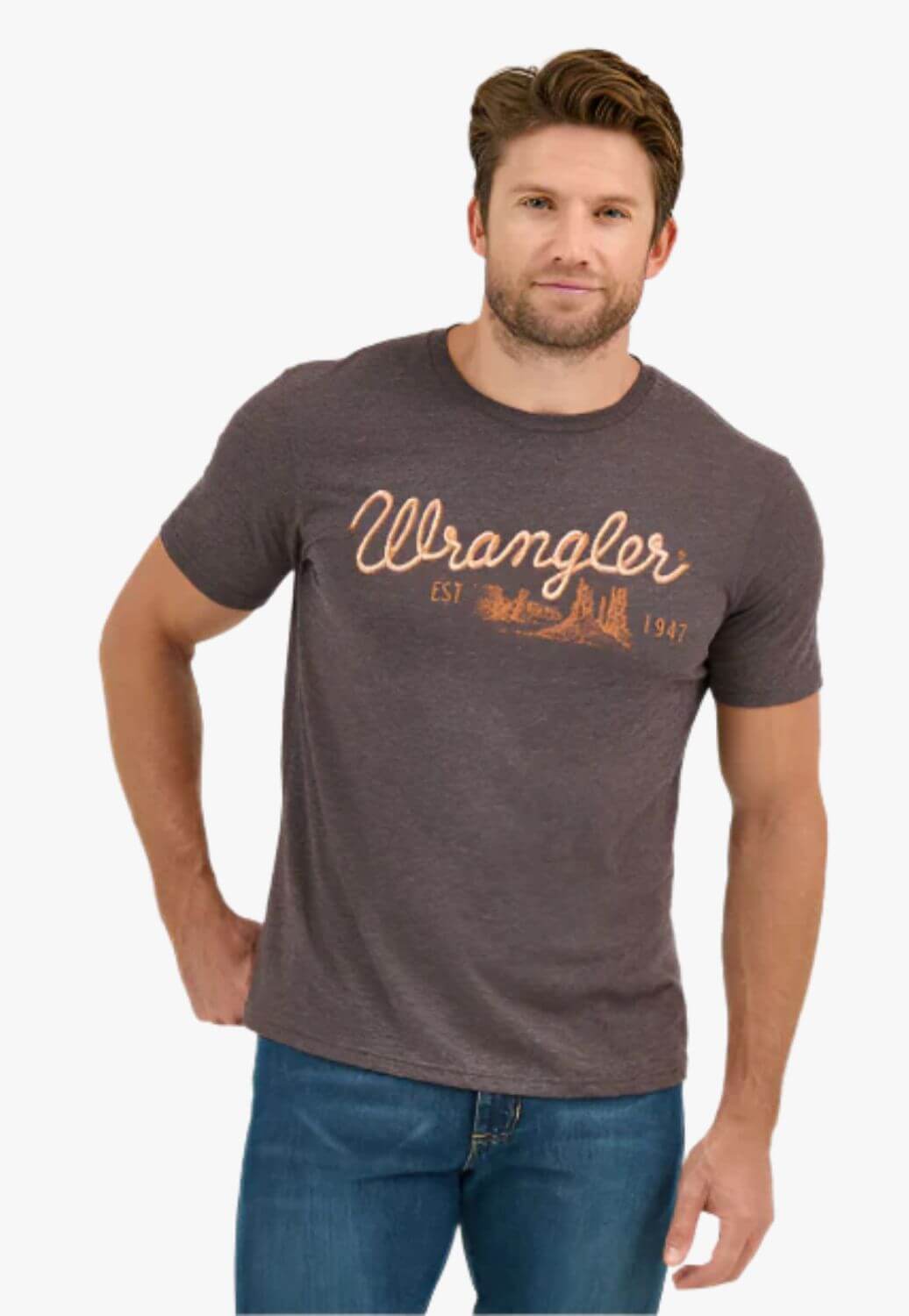 Wrangler Mens Rope Emblem T-Shirt