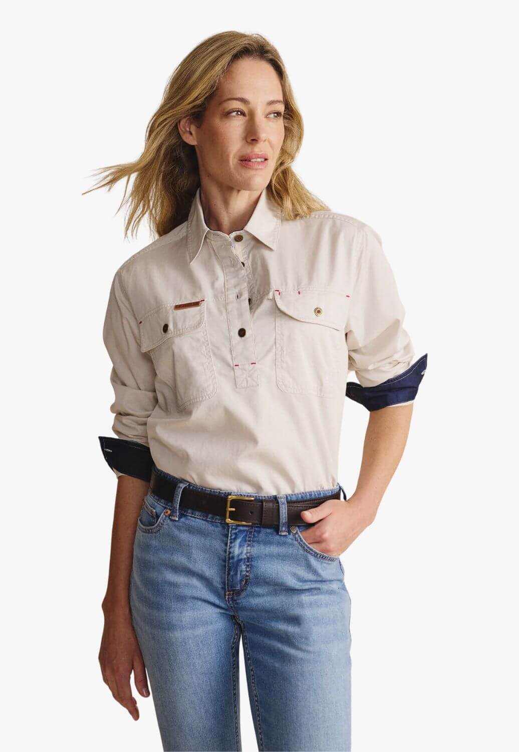 S. Kidman Womens Camfield Long Sleeve Work Shirt
