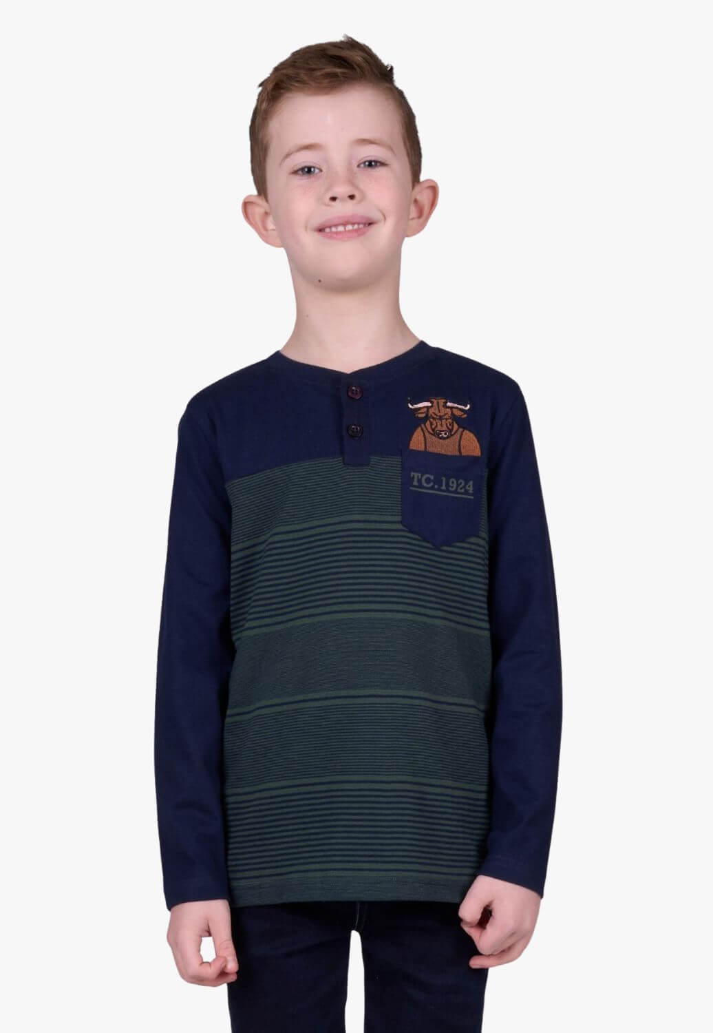 Thomas Cook Boys Benny Henley Long Sleeve T-Shirt