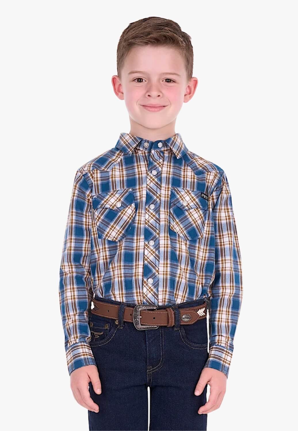 Pure Western Boys Todd Long Sleeve Shirt