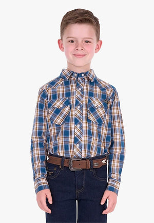 Pure Western Boys Todd Long Sleeve Shirt