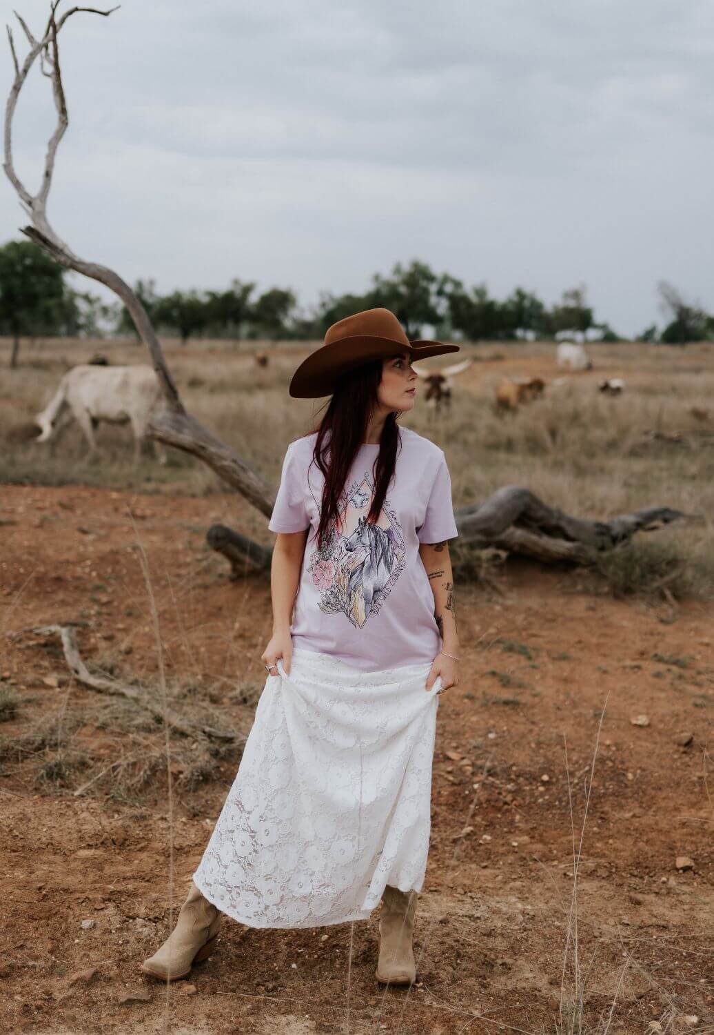 Buck Wild Country Womens Wild Hearts T-Shirt