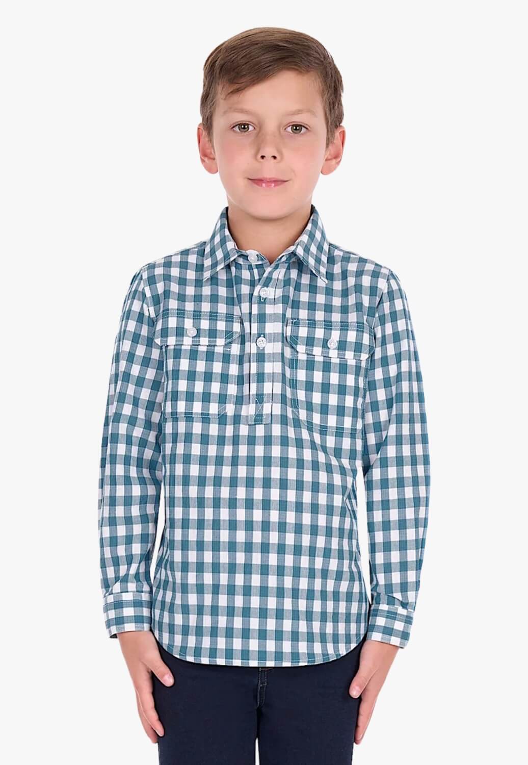 Hard Slog Boys River Long Sleeve Shirt