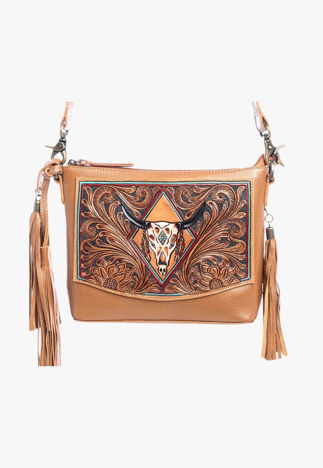 Myra Tonopah Trail Hand-Tooled Bag