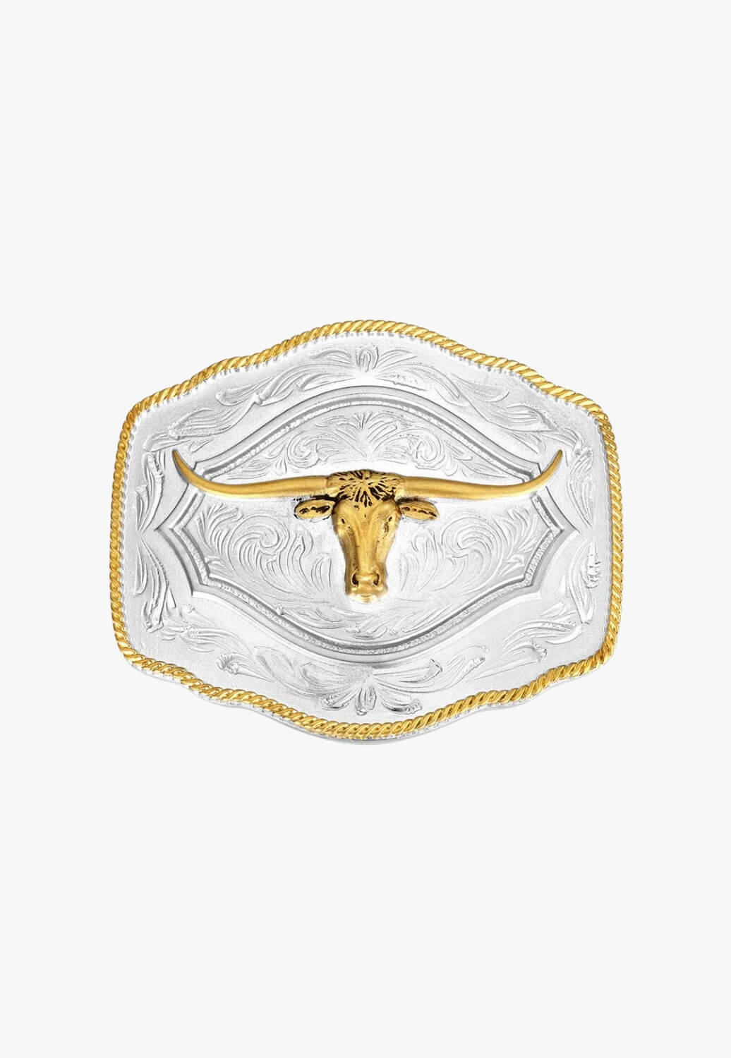 Montana On the Range Longhorn Buckle