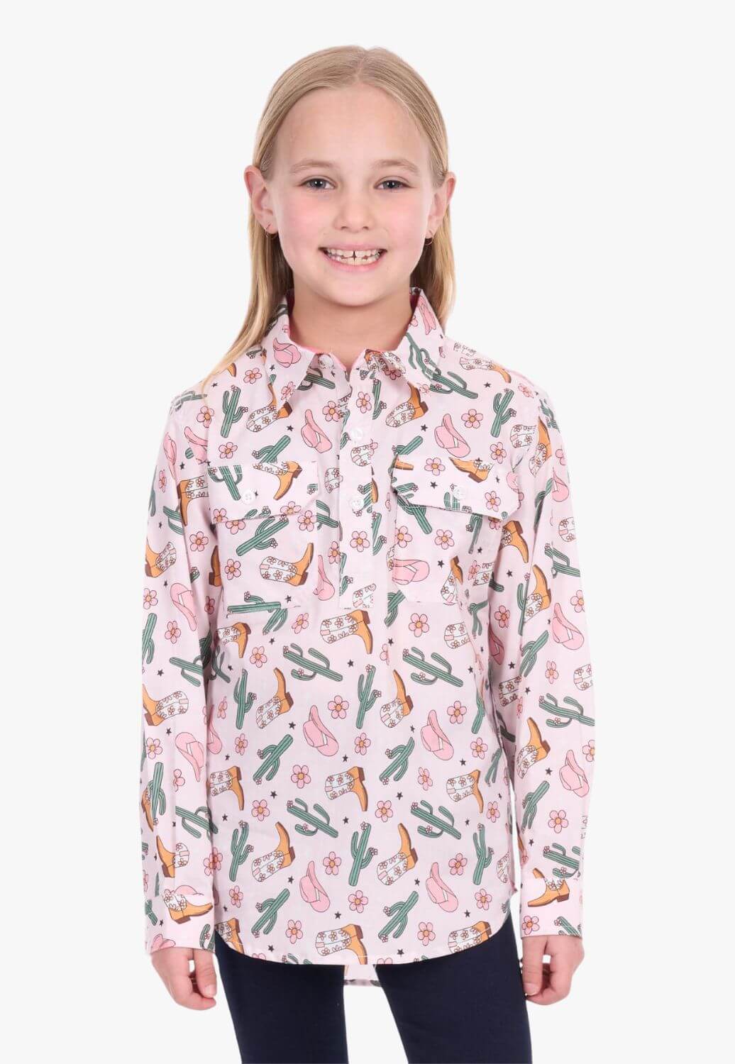 Hard Slog Girls Cleo Long Sleeve Shirt