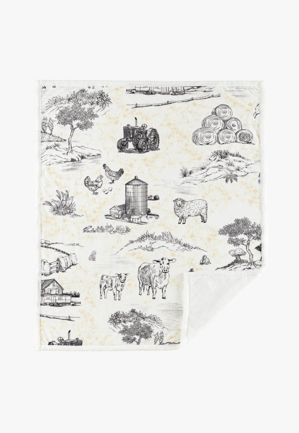 Indigo Hill Farm Life Campfire Sherpa Throw