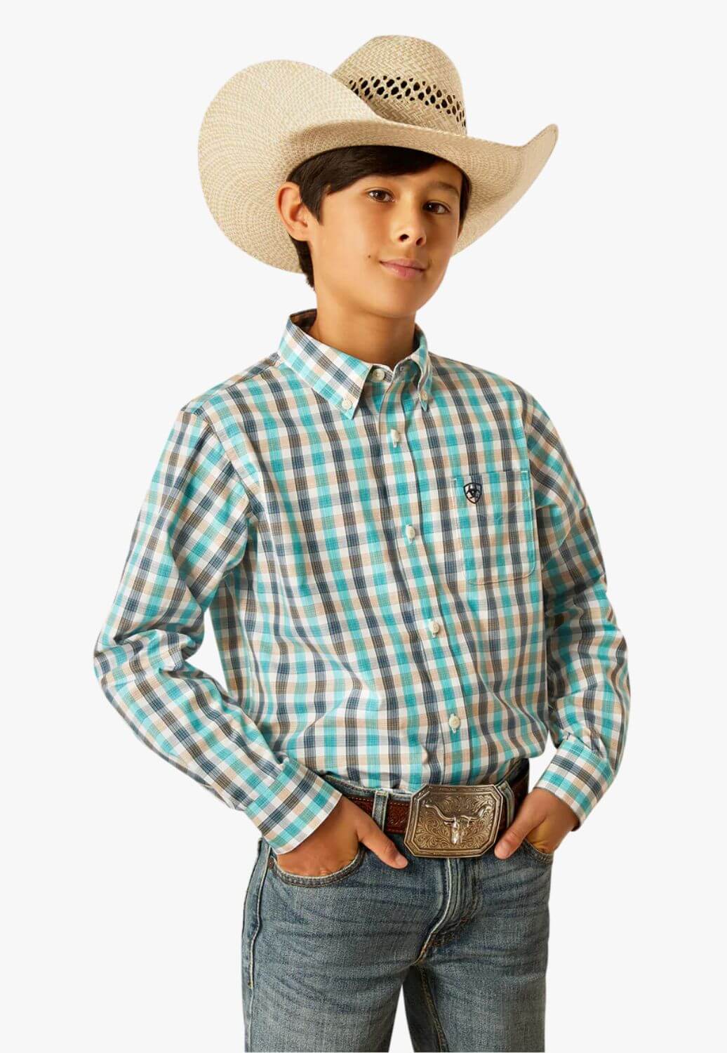 Ariat Boys Pro Series Johnathan Long Sleeve Shirt