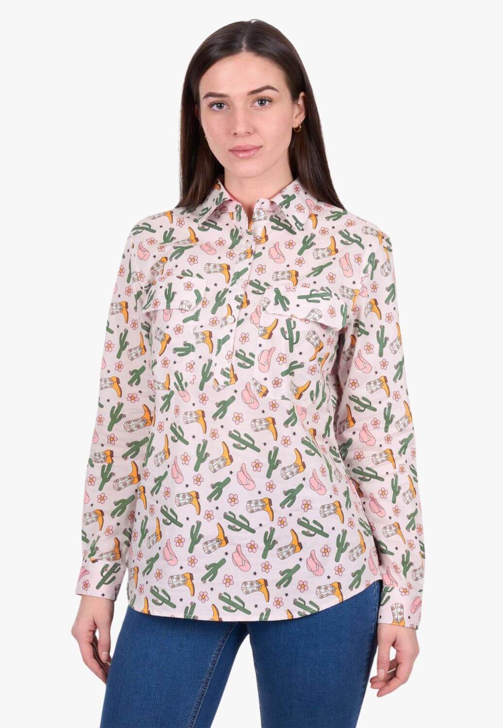 Hard Slog Womens Cleo Long Sleeve Shirt
