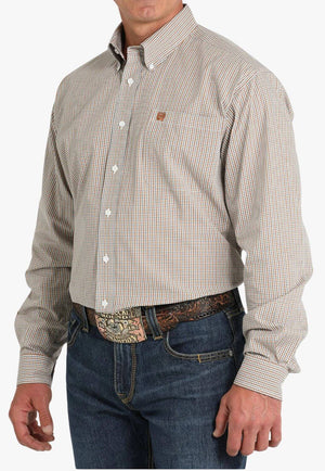 Cinch Mens Plaid Long Sleeve Shirt