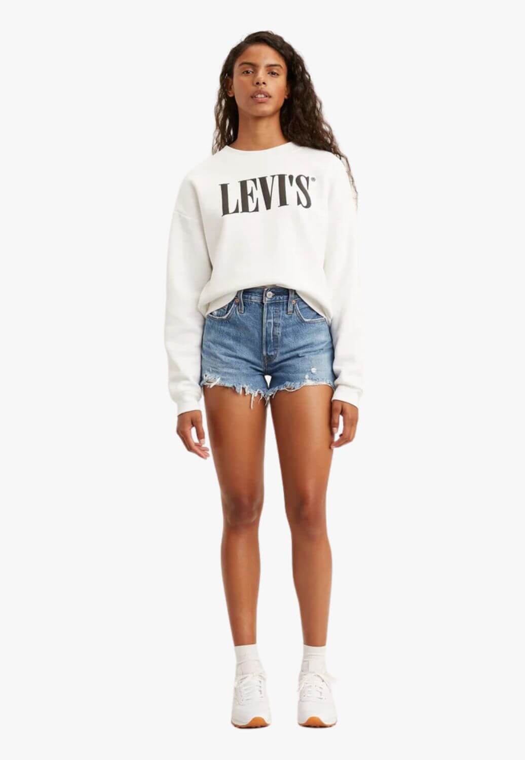 Levis Womens 501 Original High Rise Jean Shorts