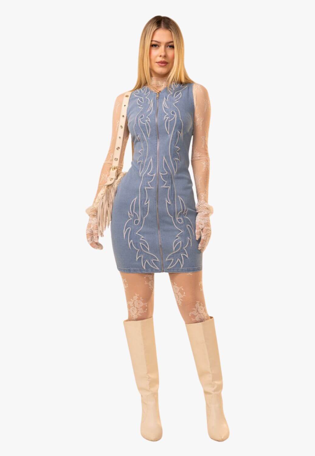 Blue B Womens Western Stitch Dress