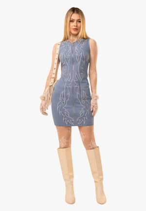 Blue B Womens Western Stitch Dress