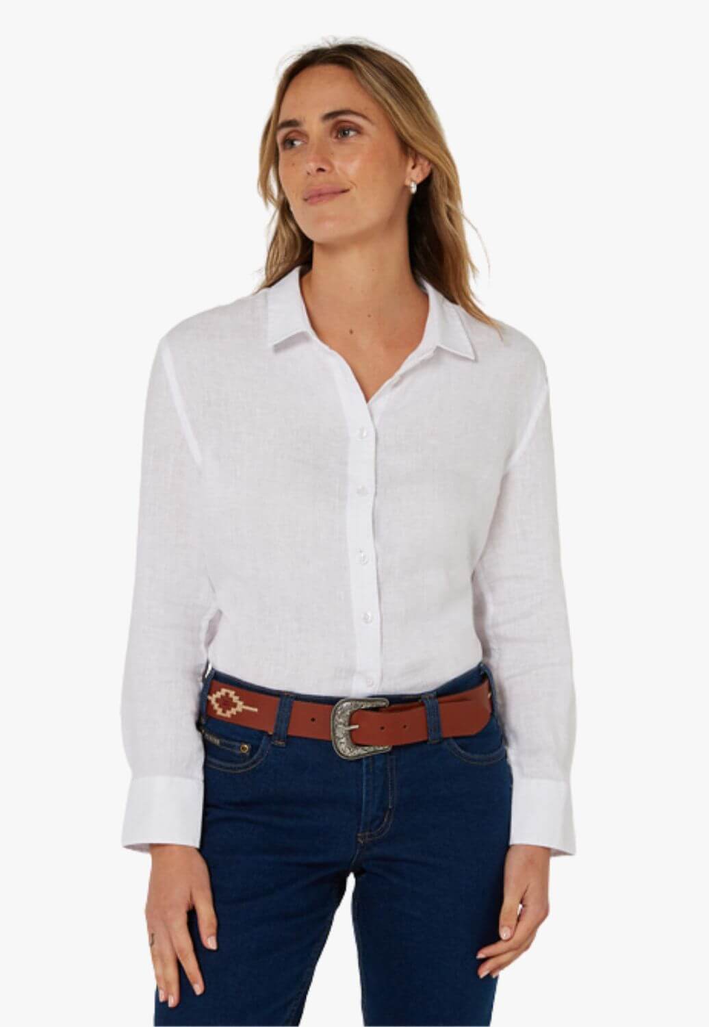 Pilbara Womens Linen Long Sleeve Shirt