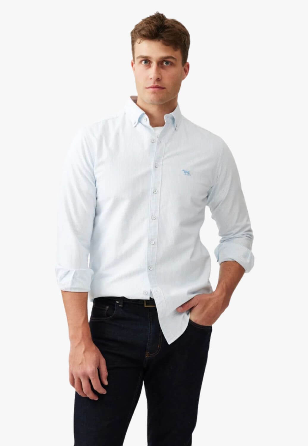 Rodd & Gunn Oxford Stripe Sport Fit Long Sleeve Shirt