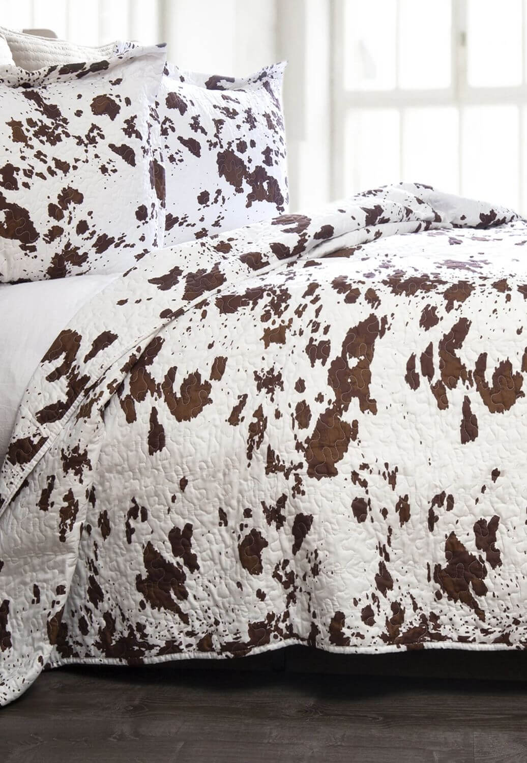Wrangler Cowhide Quilt Set - Single/Twin