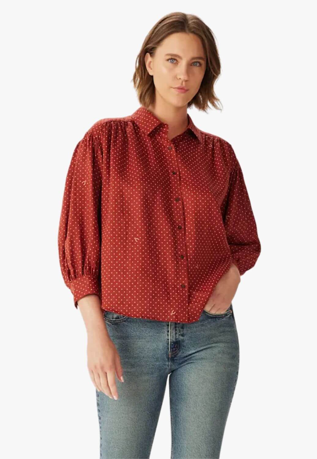 R.M. Williams Womens Paris Printed Linen Shirt