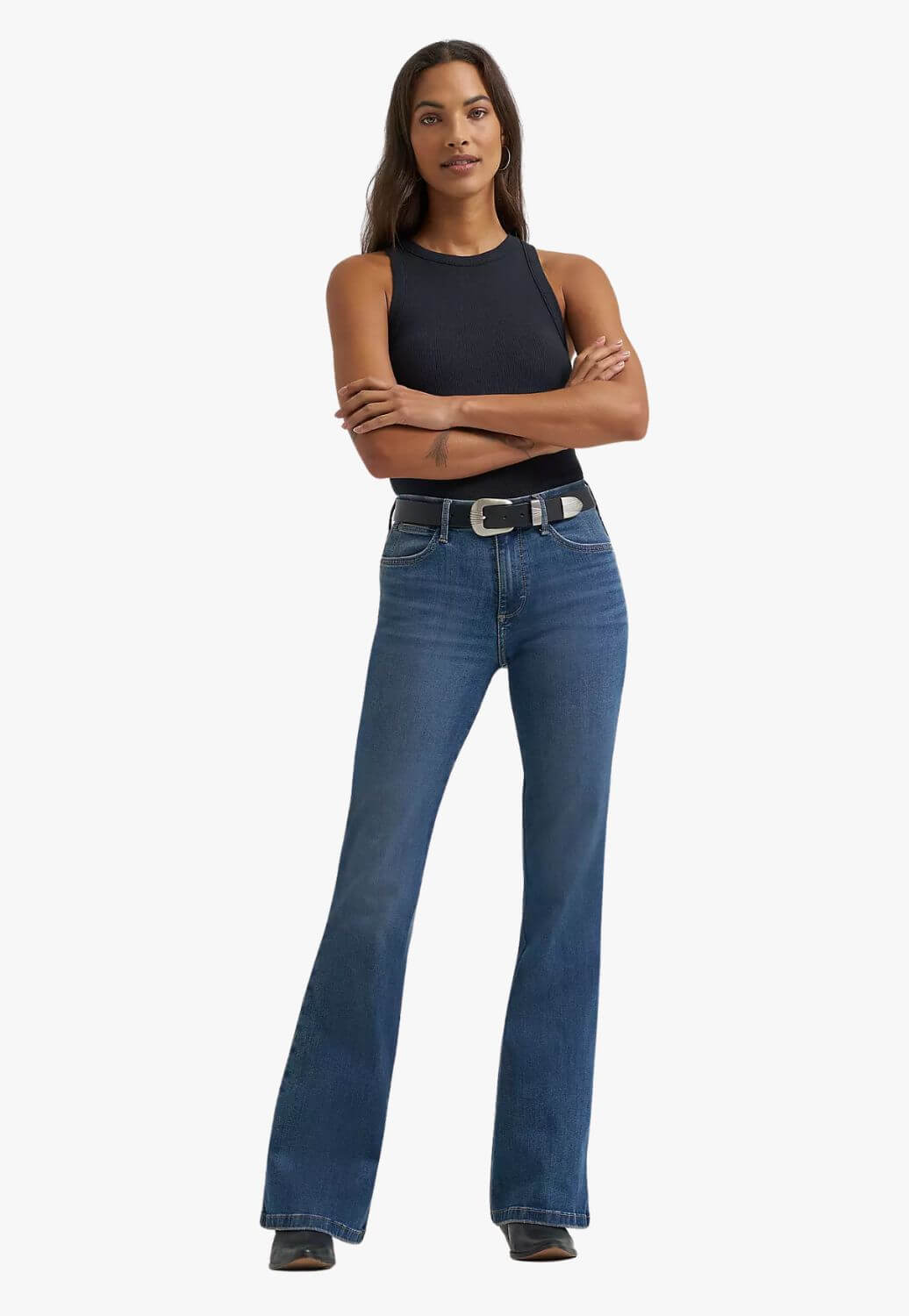 Wrangler Womens Bespoke High Rise Flare Jean 112359281