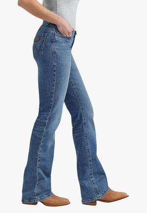Wrangler Womens Jade Mid Rise Relaxed Bootcut Jean