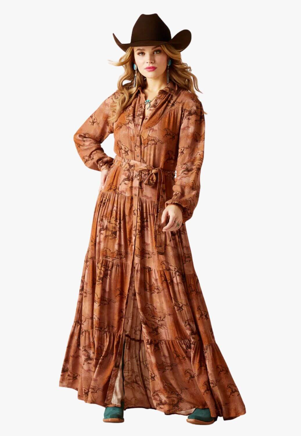 Ariat Womens Gallop Away Maxi Dress