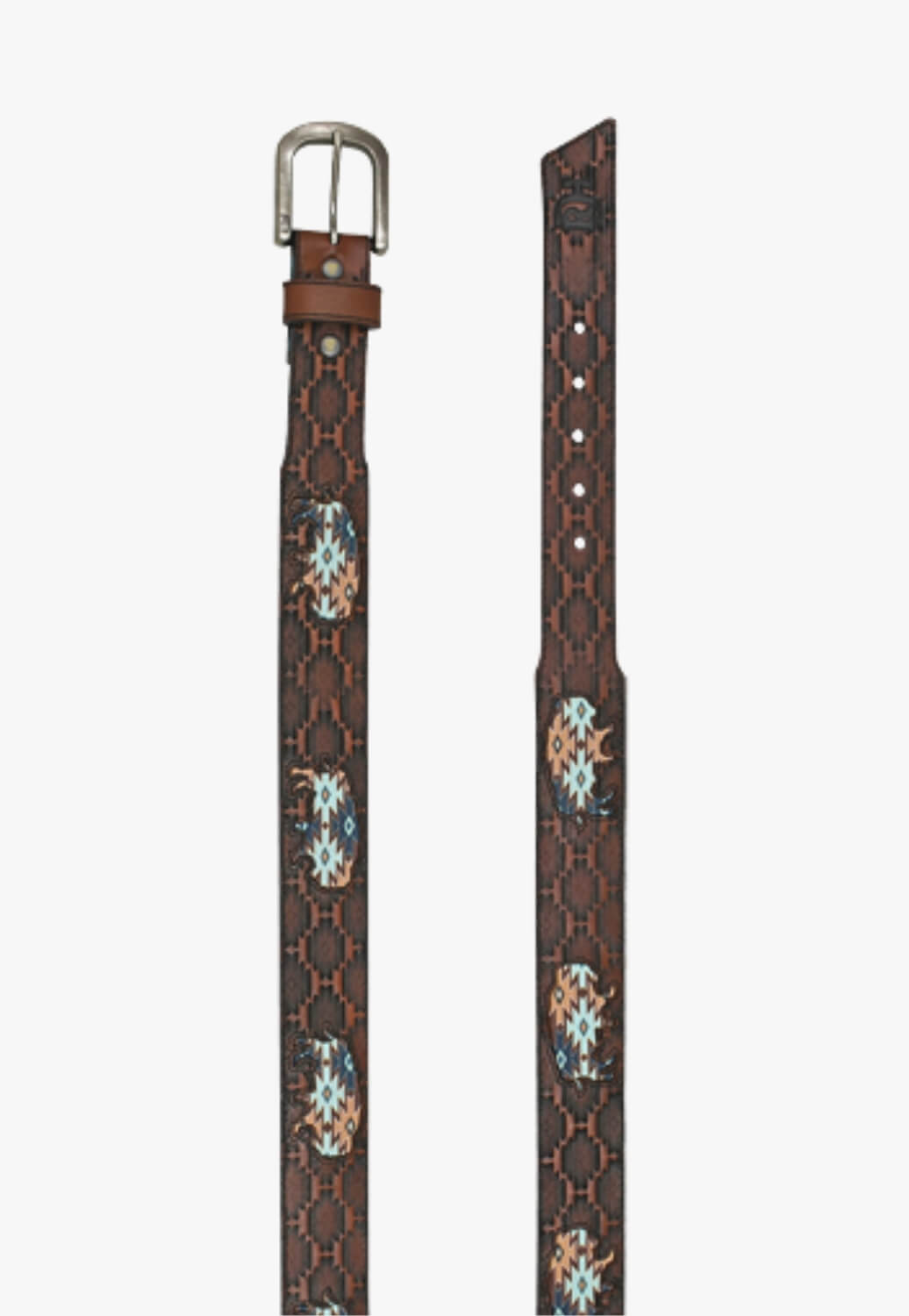 Red Dirt Hat Co Mens Southwest Buffalo Inlay Belt