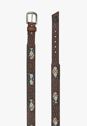 Red Dirt Hat Co Mens Southwest Buffalo Inlay Belt