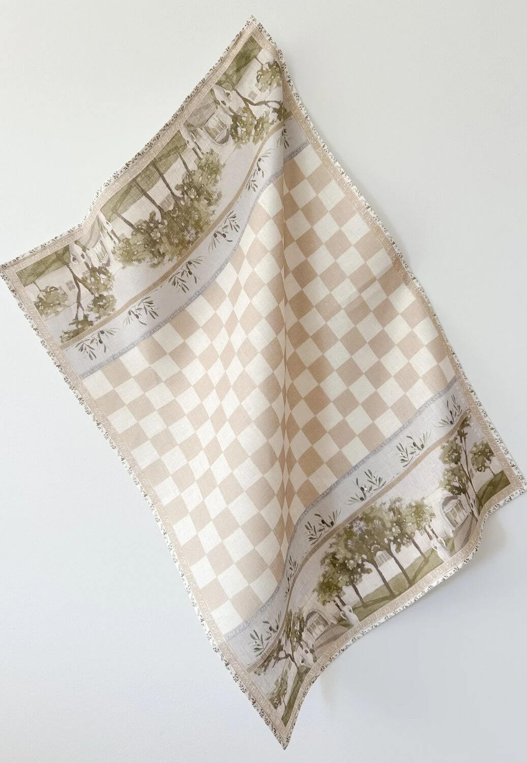 Whitney Spicer Olive Garden Linen Tea Towel