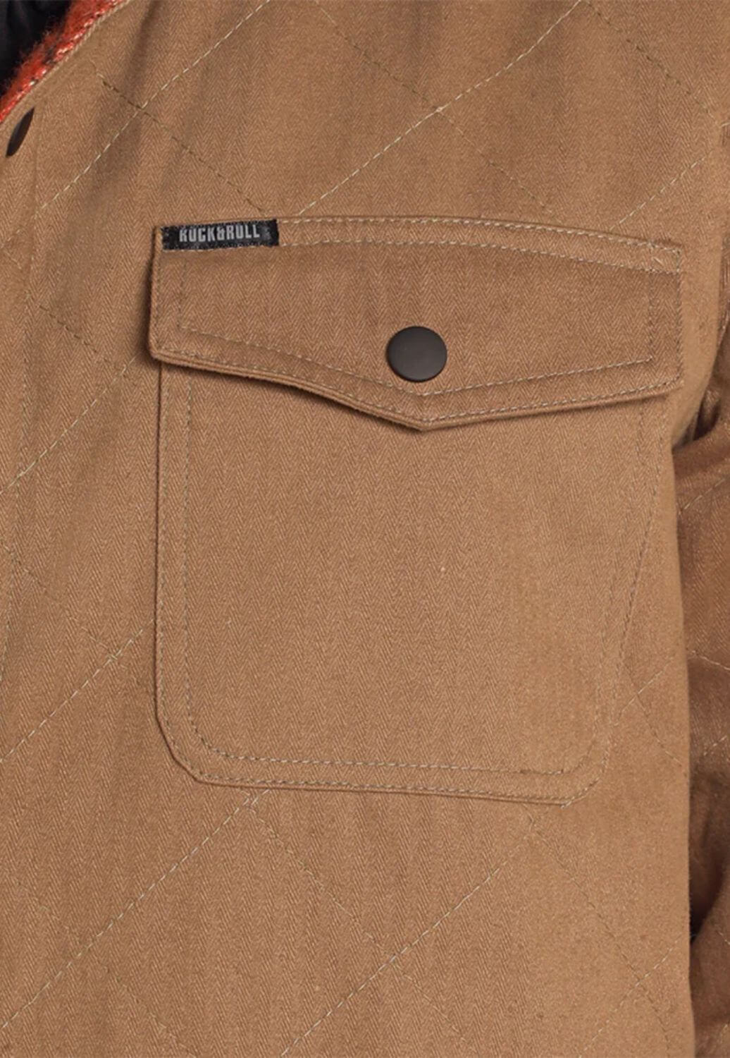 Rock & Roll Mens Reversible Aztec Herringbone Jacket