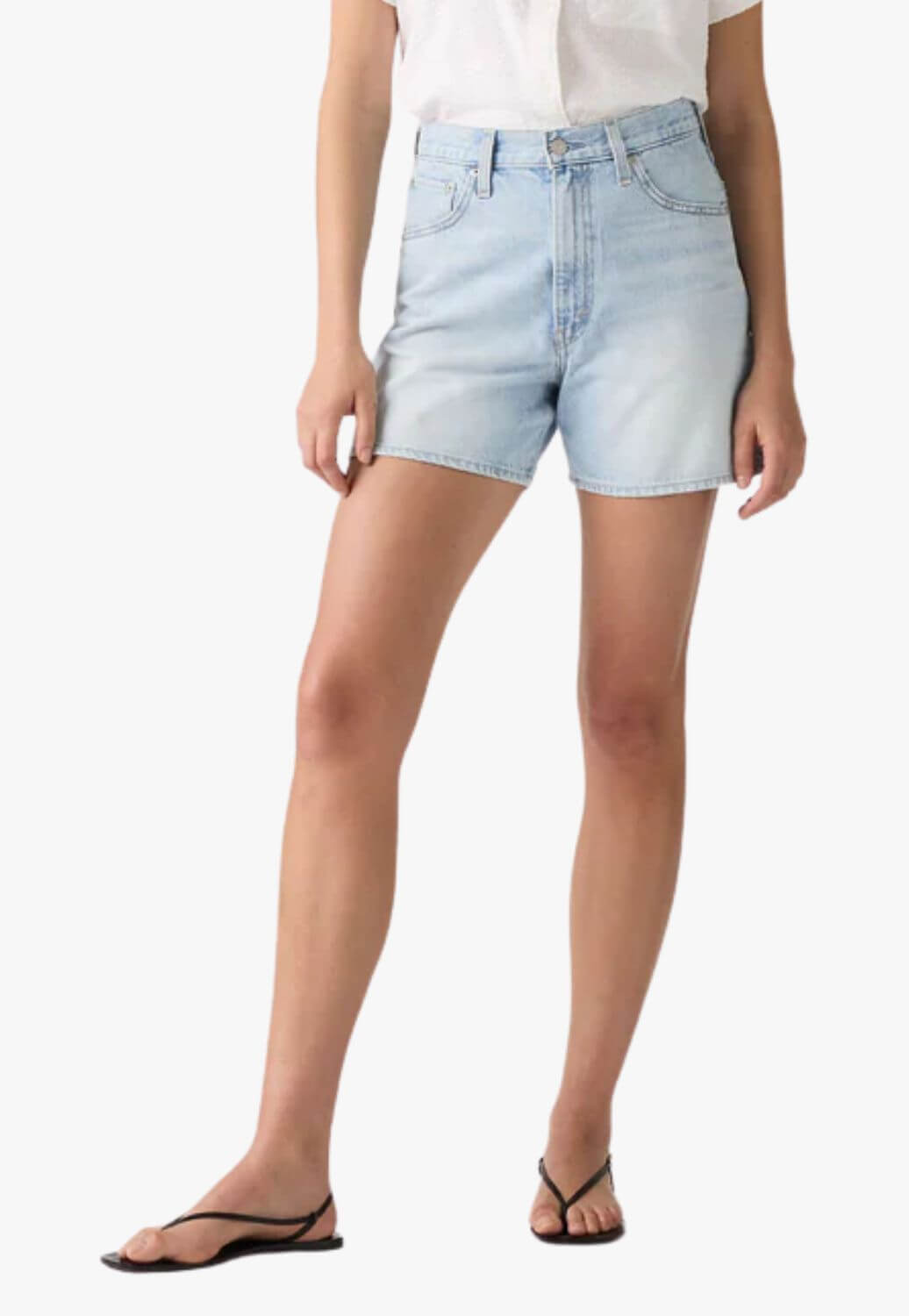 Levi Womens Cinch Mid Thigh Short