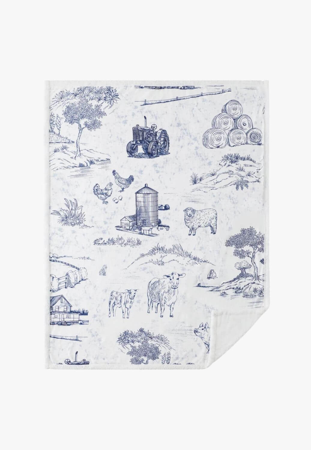 Indigo Hill Farm Life Campfire Sherpa Throw