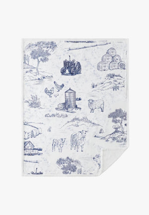 Indigo Hill Farm Life Campfire Sherpa Throw