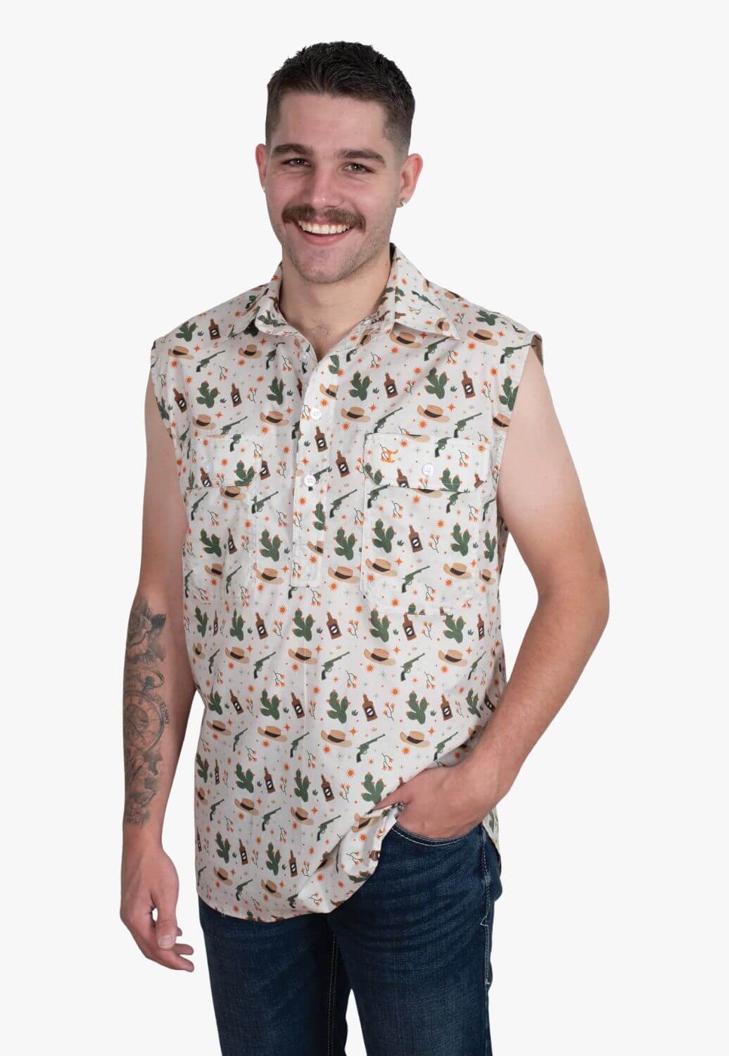 Just Country Mens Logan Sleeveless Shirt