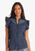 Panhandle Womens Flutter Sleeve Emb Shirt