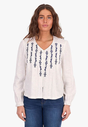 Wrangler Womens Ava Long Sleeve Blouse