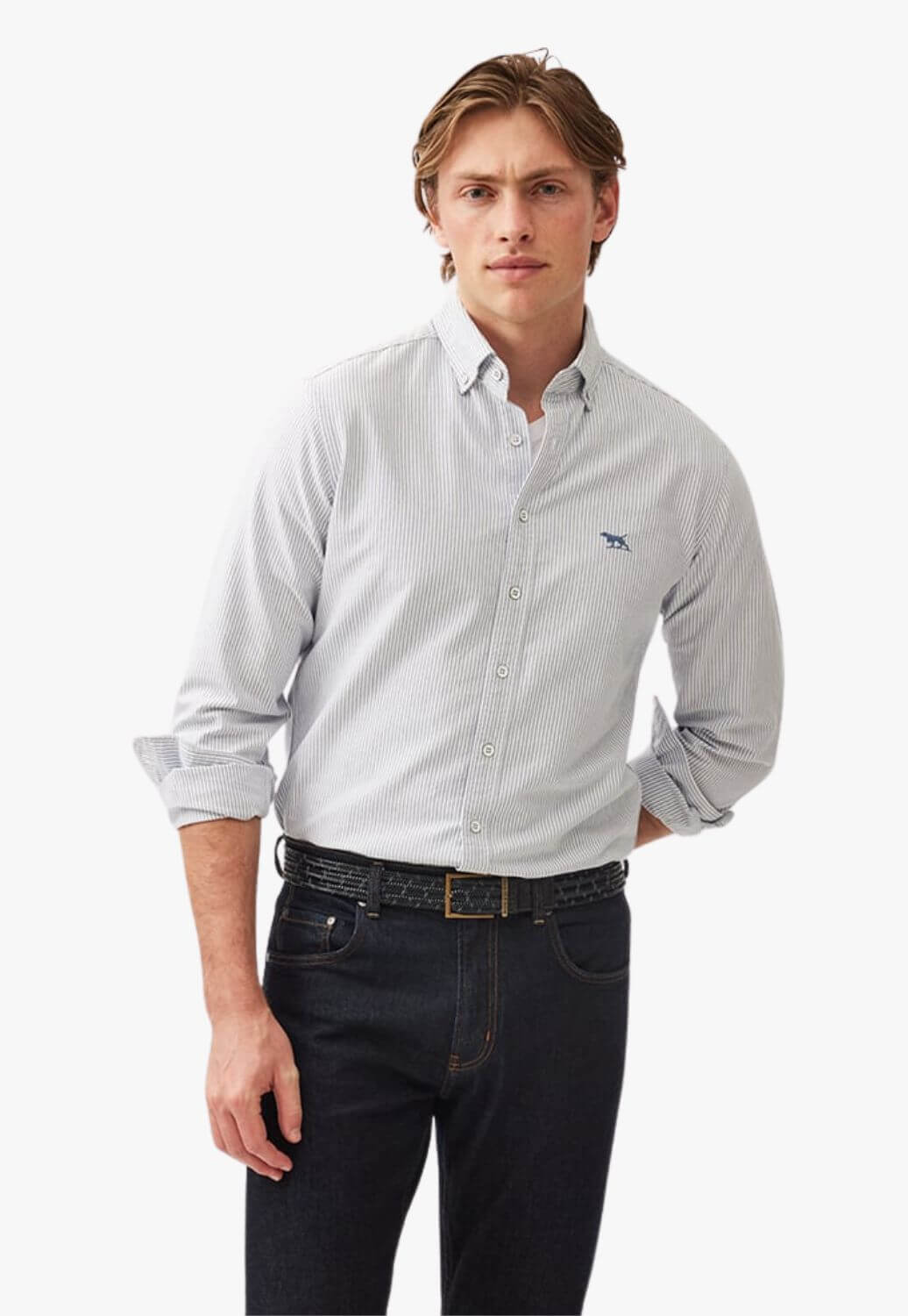 Rodd & Gunn Oxford Stripe Sport Fit Long Sleeve Shirt