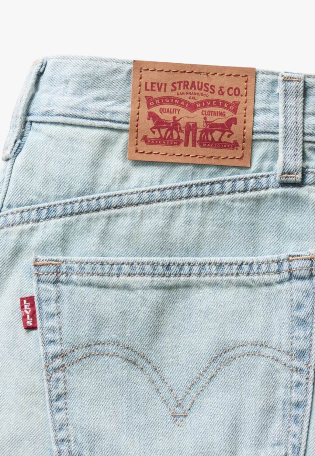 Levis Womens High Rise Baggy Shorts
