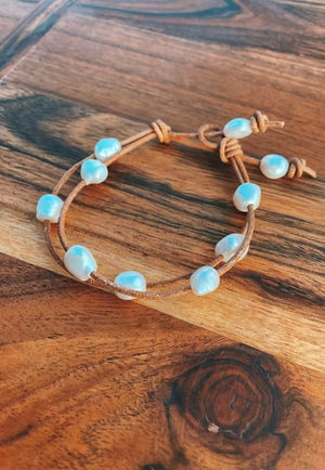 Treasure Chest Co Mary Leather Bracelet