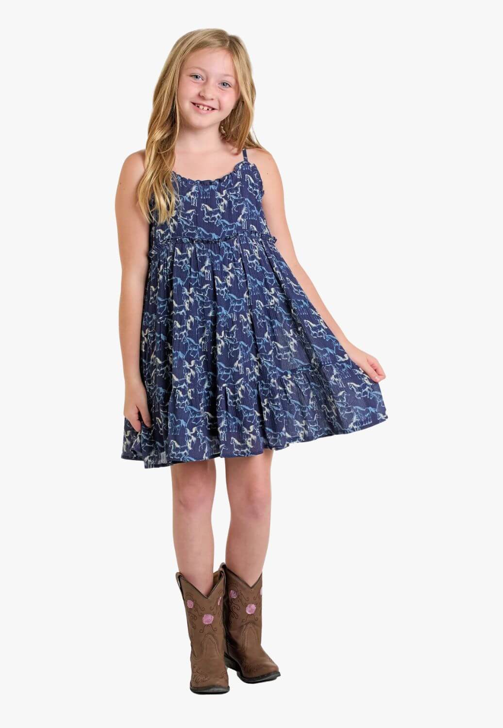 Rock and Roll Girls Horse Print Dress