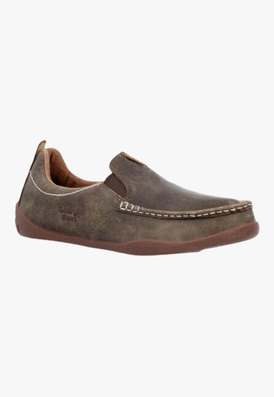 Georgia Boot Mens Cedar Falls Moc Toe Slip On Shoe
