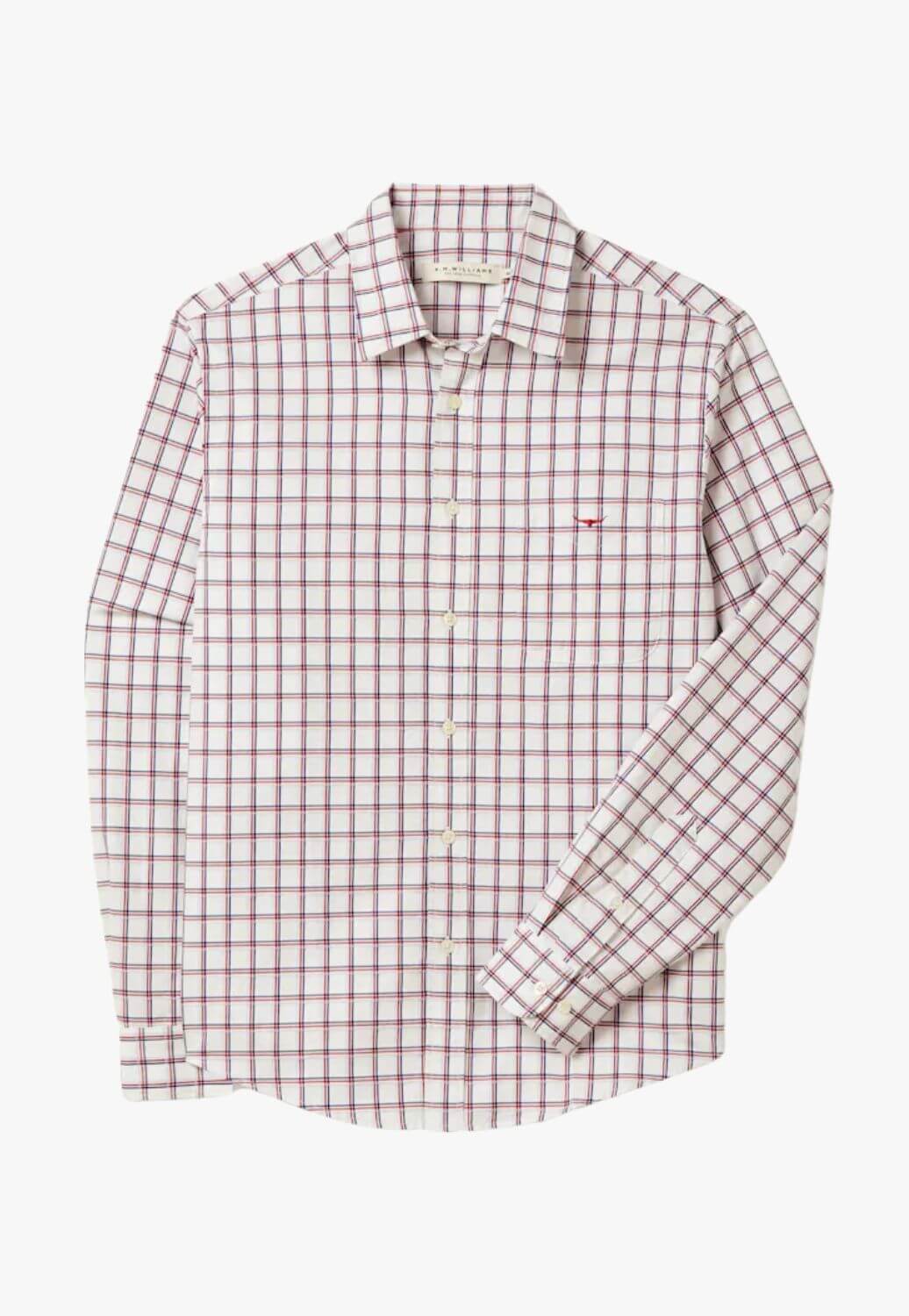 R.M. Williams Mens Classic Twill Check Shirt
