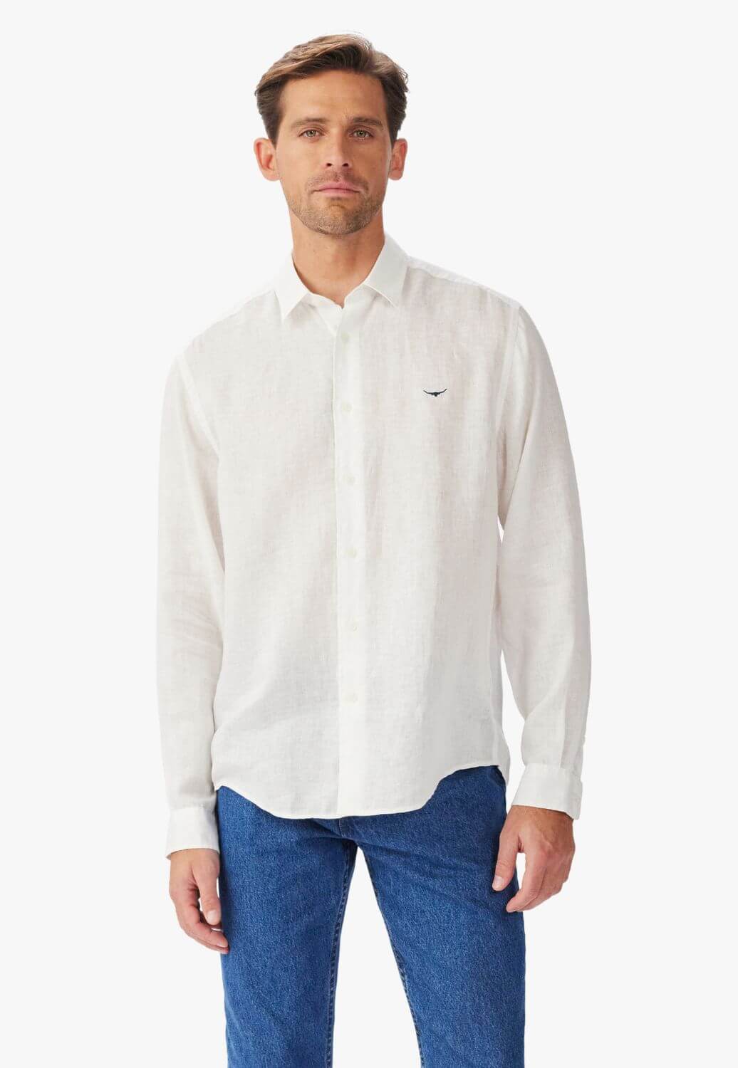 R.M. Williams Mens Newman Classic Linen Shirt
