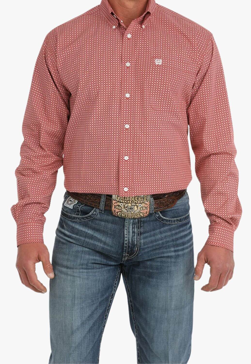 Cinch Mens Medallion Long Sleeve Shirt